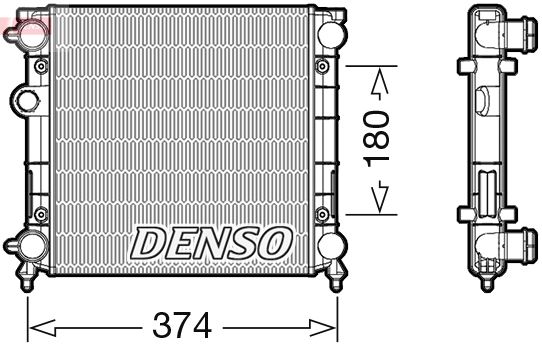 Radiator, engine cooling -