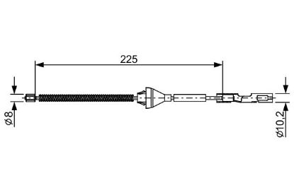 Cable Pull, parking brake -