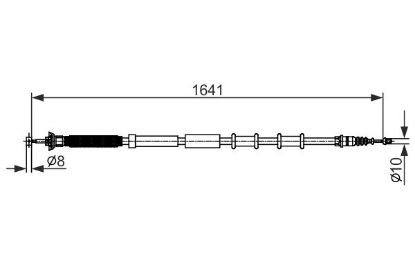 Cable Pull, parking brake -