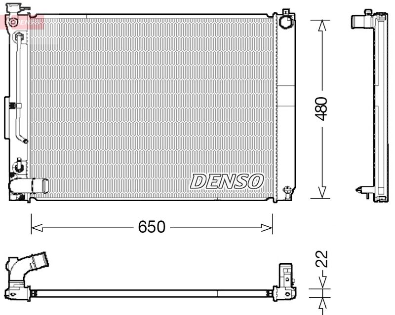Radiator, engine cooling -
