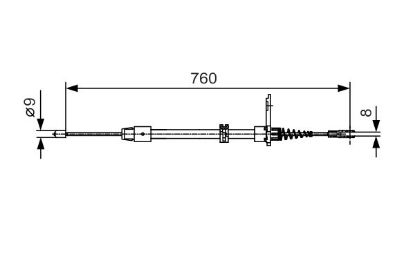 Cable Pull, parking brake -