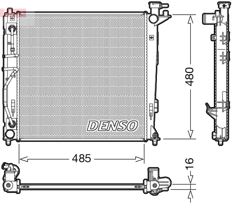 Radiator, engine cooling -