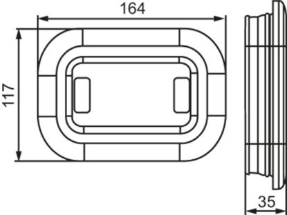 Reverse Light 12/24V, 164x117mm