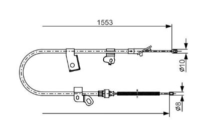 Cable Pull, parking brake -
