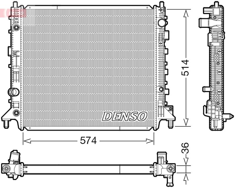 Radiator, engine cooling -