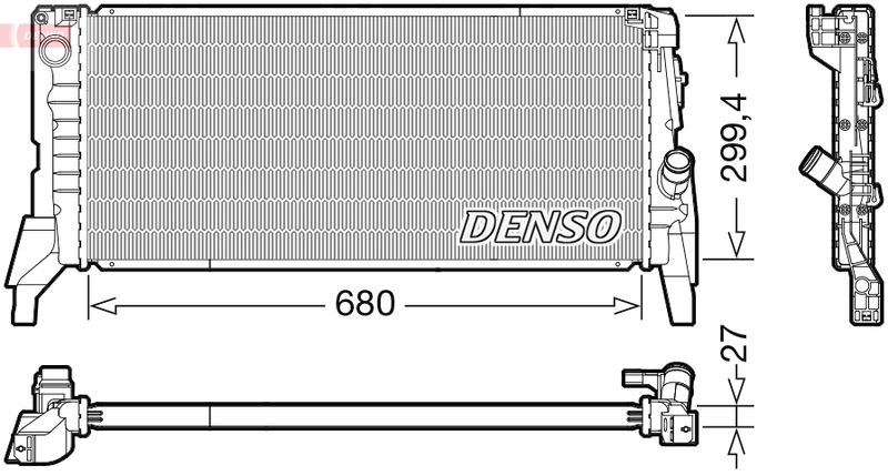 Radiator, engine cooling -
