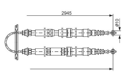 Cable Pull, parking brake -