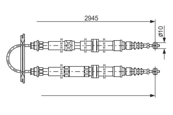 Cable Pull, parking brake -