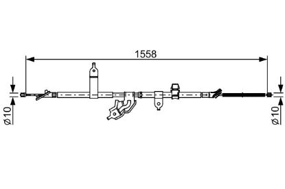 Cable Pull, parking brake -