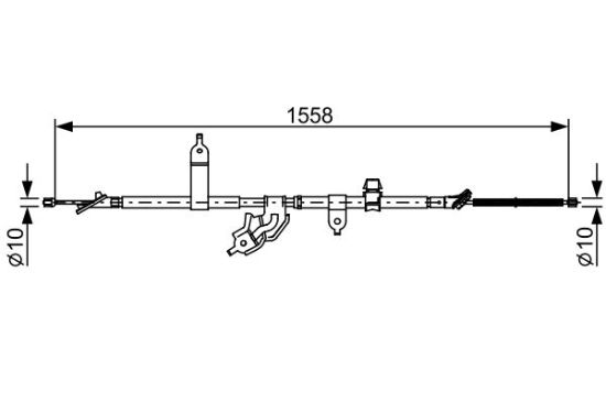 Cable Pull, parking brake -