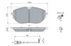 Brake Pad Set, disc brake VAG - 7LA 698 151