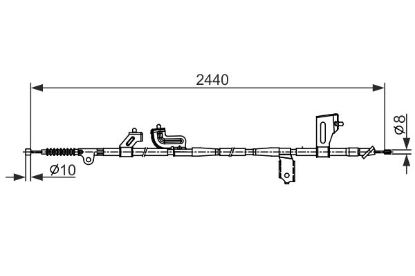 Cable Pull, parking brake -