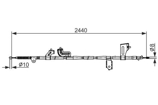 Cable Pull, parking brake -