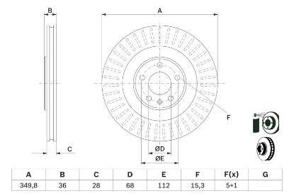 Brake Disc VAG - 4M0 615 601 J