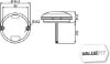 Tail Light Assembly komb. tagatuli, 95mm LED, valge disain,10-30mm