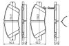 Brake Pad Set, disc brake HONDA - 45022-SZT-G00