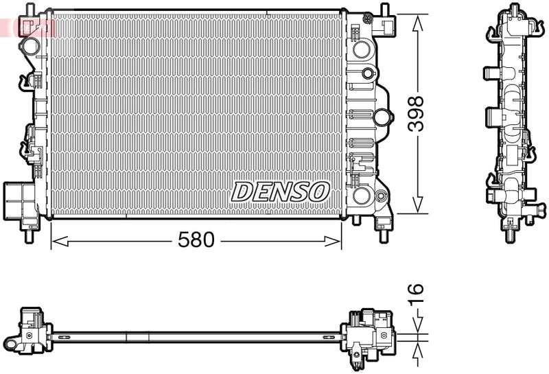 Radiator, engine cooling -