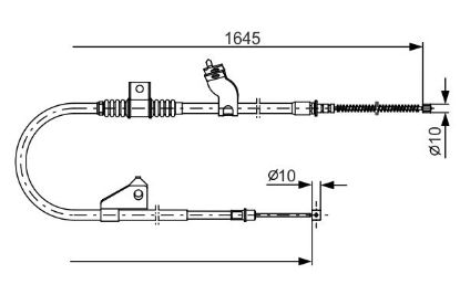 Cable Pull, parking brake -