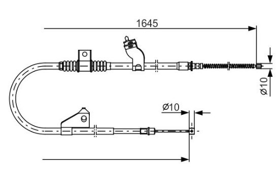 Cable Pull, parking brake -