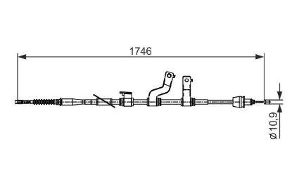 Cable Pull, parking brake -