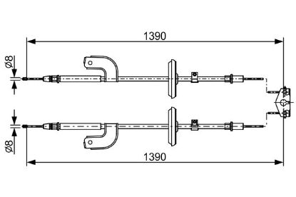 Cable Pull, parking brake -