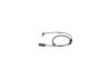Warning Contact, brake pad wear -