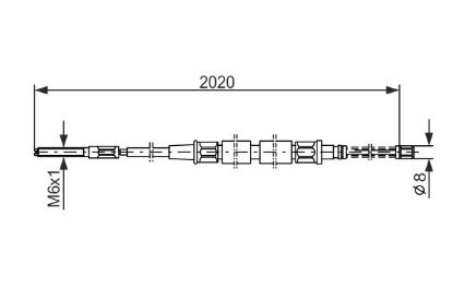Cable Pull, parking brake -