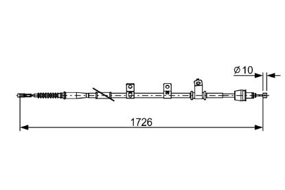 Cable Pull, parking brake -