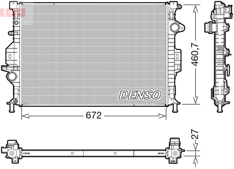 Radiator, engine cooling -