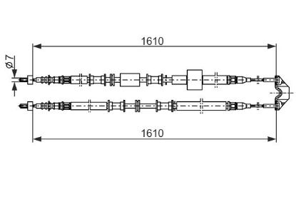 Cable Pull, parking brake -