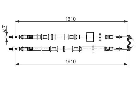 Cable Pull, parking brake -