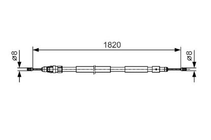 Cable Pull, parking brake -