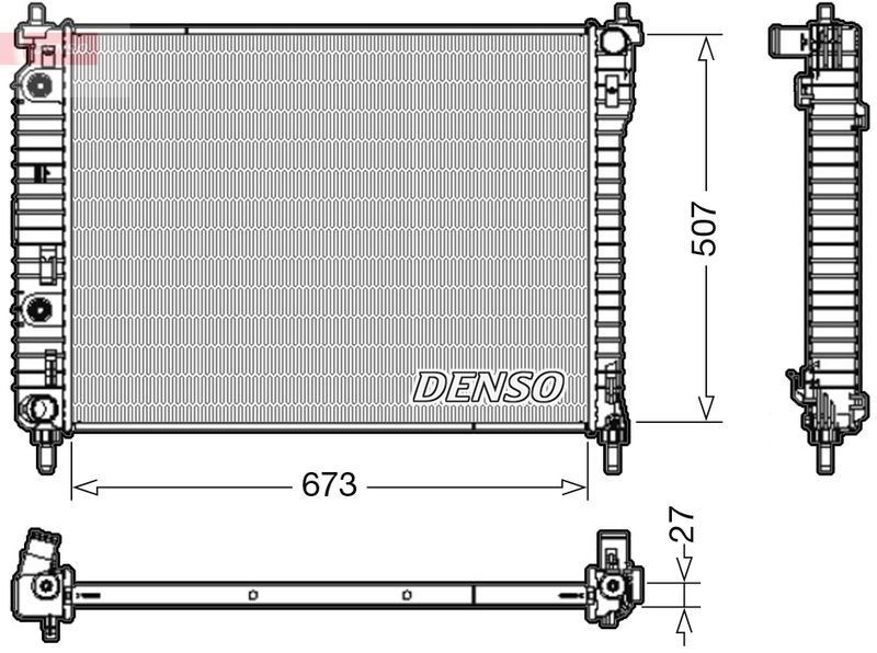 Radiator, engine cooling -