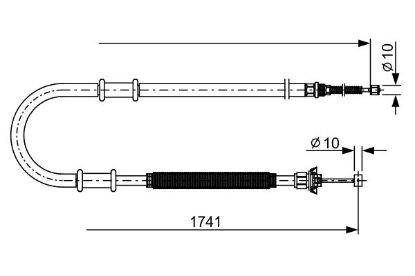 Cable Pull, parking brake -
