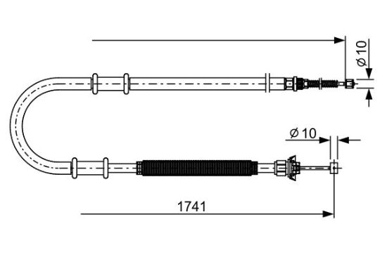 Cable Pull, parking brake -