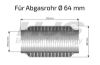 Flex Hose, exhaust system 64x250mm tugev sisu