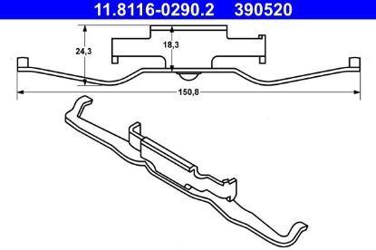 Spring, brake caliper -