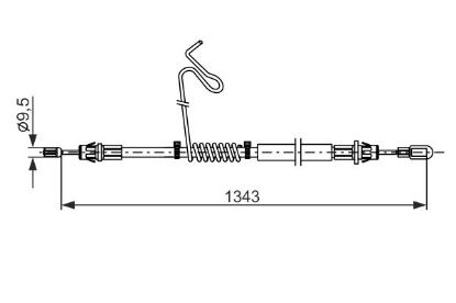 Cable Pull, parking brake -