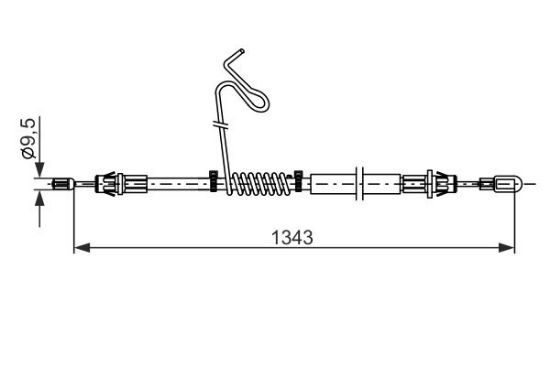 Cable Pull, parking brake -