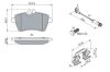 Brake Pad Set, disc brake MERCEDES-BENZ - 169 420 02 20