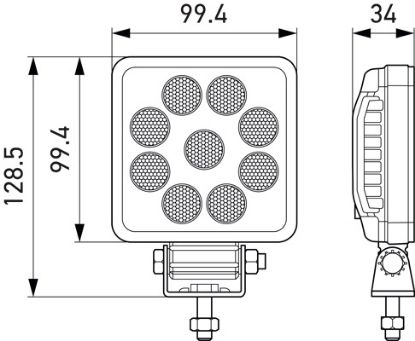 Worklight PS1000, 10-30V, 1000lm, ECE-R23