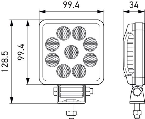 Worklight PS1000, 10-30V, 1000lm, ECE-R23
