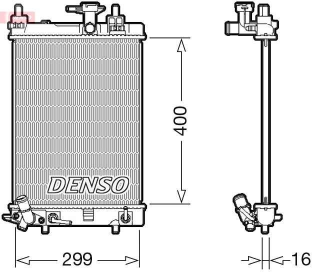 Radiator, engine cooling -