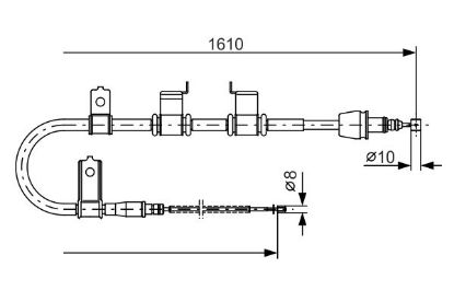 Cable Pull, parking brake -