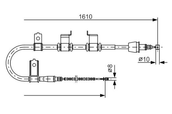 Cable Pull, parking brake -