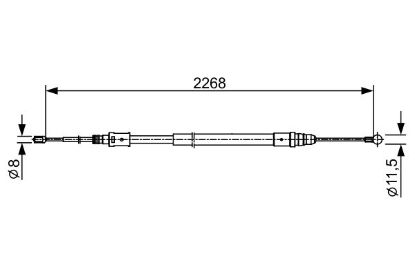 Cable Pull, parking brake -