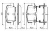 Brake Pad Set, disc brake TOYOTA - 04466-05040