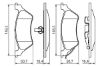 Brake Pad Set, disc brake CHRYSLER - 05019805AA