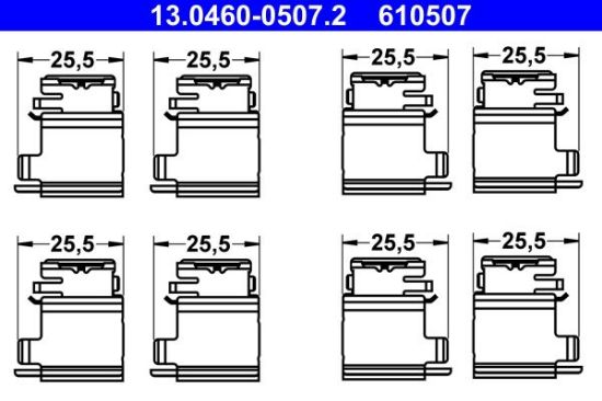 Accessory Kit, disc brake pad MERCEDES-BENZ - 447 423 00 91