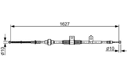 Cable Pull, parking brake -